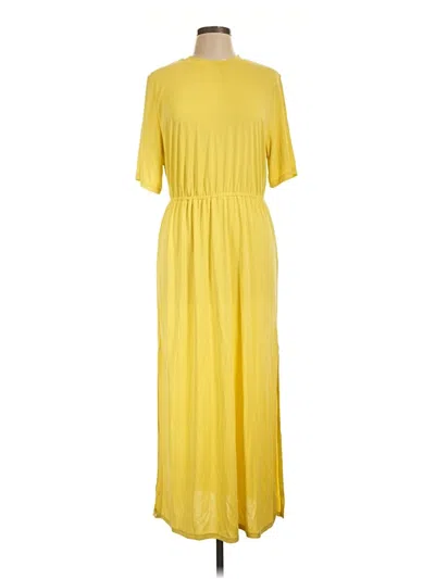 Pre-owned Scoop Casual Dress In Yellow