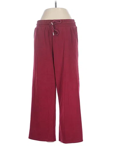 Pre-owned Scoop Casual Pants In Burgundy
