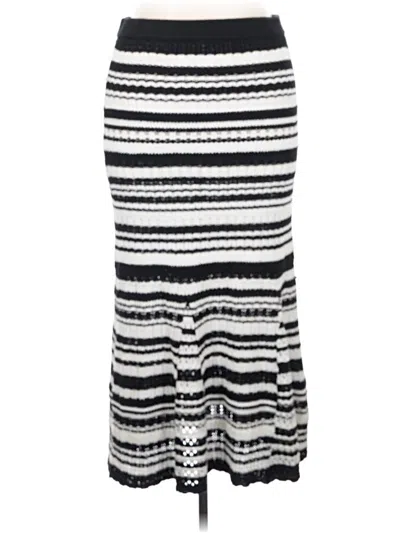 Pre-owned Scoop Casual Skirt In Silver