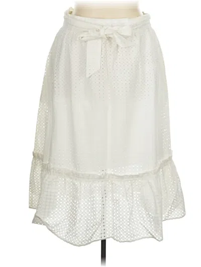 Pre-owned Scoop Casual Skirt In White