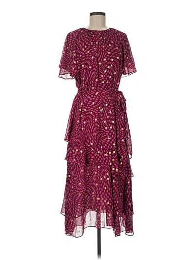 Pre-owned Scoop Cocktail Dress In Burgundy
