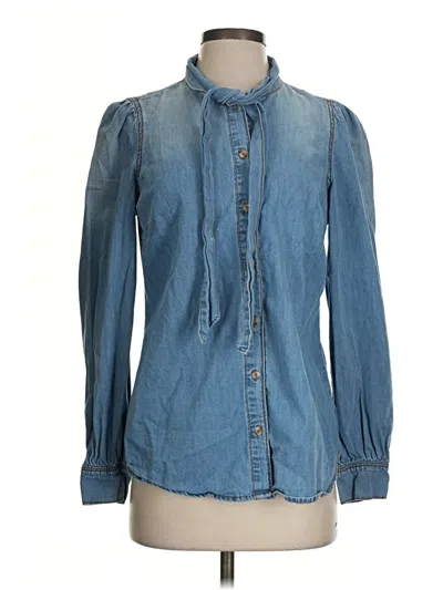 Pre-owned Scoop Denim Jacket In Blue