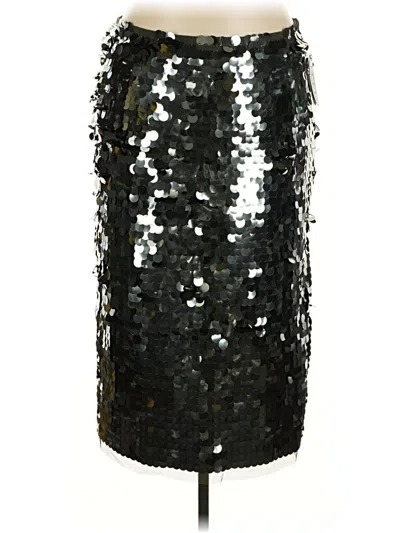 Pre-owned Scoop Formal Skirt In Silver