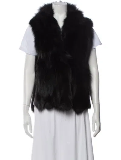 Pre-owned Scoop Fox Vest In Black