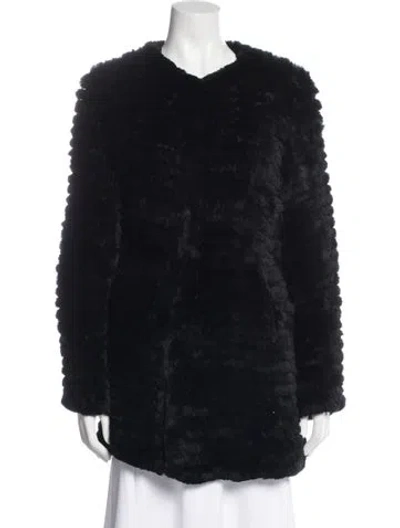 Pre-owned Scoop Fur Fur Coat In Blue