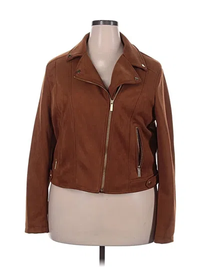 Pre-owned Scoop Jacket In Brown