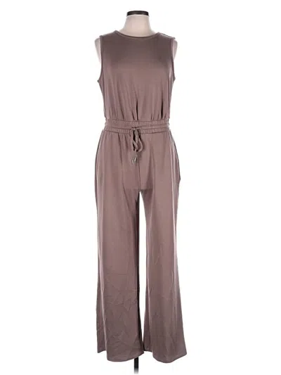 Pre-owned Scoop Jumpsuit In Brown