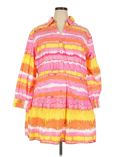 Pre-owned Scoop Kimono In Pink