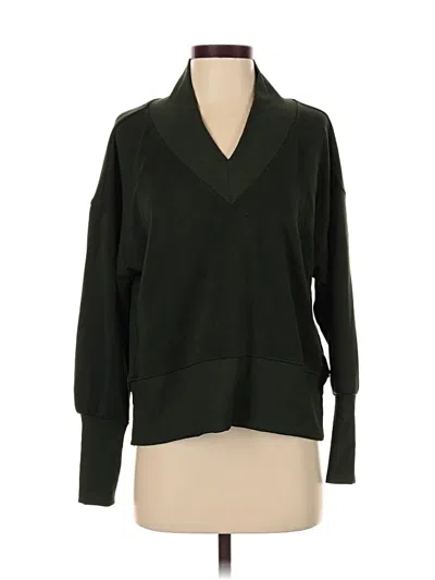 Pre-owned Scoop Long Sleeve Top Green Cowl Neck Tops