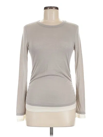 Pre-owned Scoop Long Sleeve T-shirt In Gray