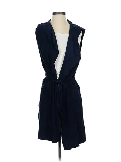 Pre-owned Scoop Nyc Vest In Blue