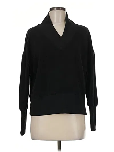 Pre-owned Scoop Pullover Sweater In Black