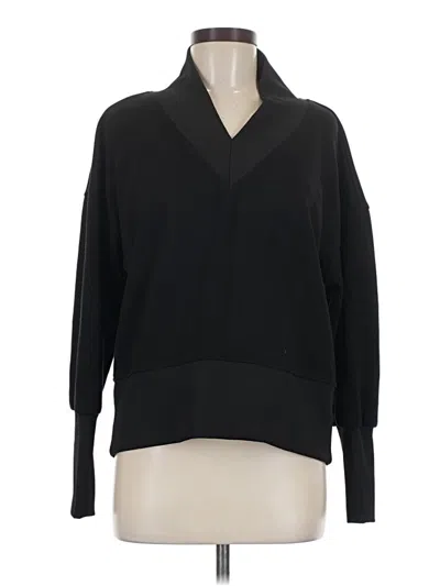 Pre-owned Scoop Pullover Sweater In Black