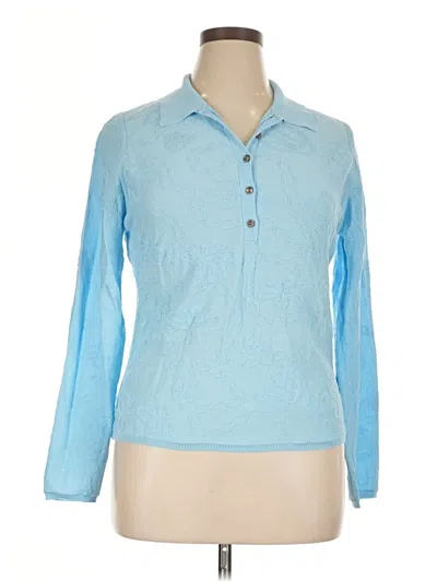 Pre-owned Scoop Pullover Sweater In Blue