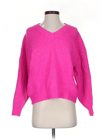 Pre-owned Scoop Pullover Sweater In Pink