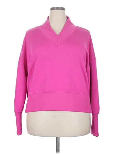 Pre-owned Scoop Pullover Sweater In Pink