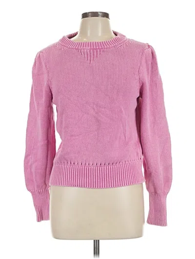 Pre-owned Scoop Pullover Sweater In Pink
