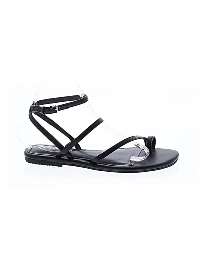 Pre-owned Scoop Sandals In Black