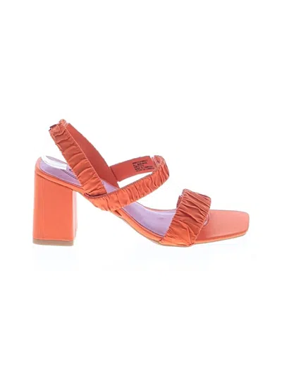 Pre-owned Scoop Sandals In Orange