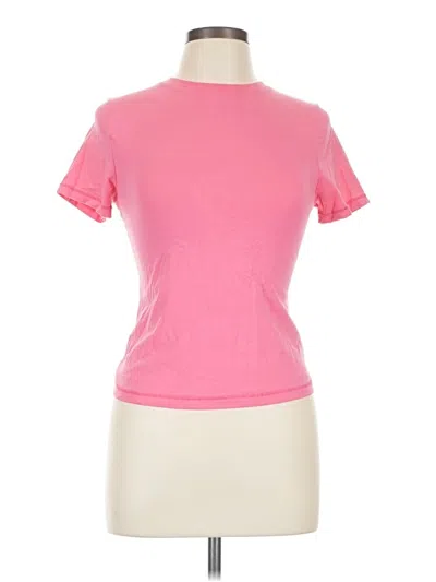Pre-owned Scoop Short Sleeve T-shirt In Pink