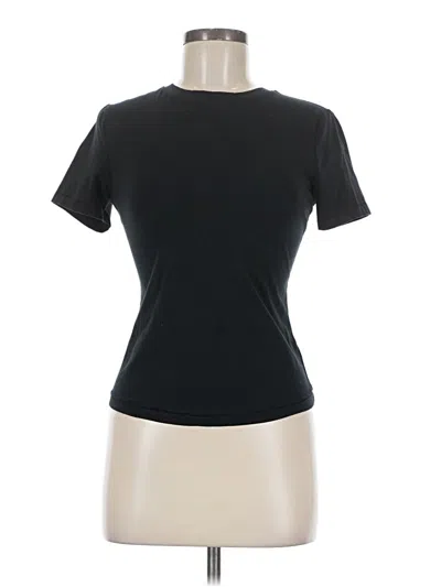 Pre-owned Scoop Short Sleeve Turtleneck In Black