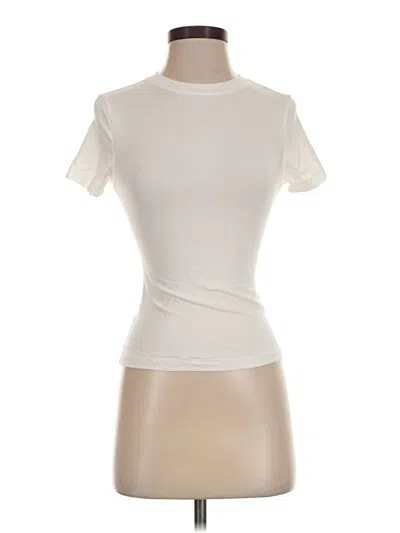Pre-owned Scoop Short Sleeve Turtleneck In Ivory