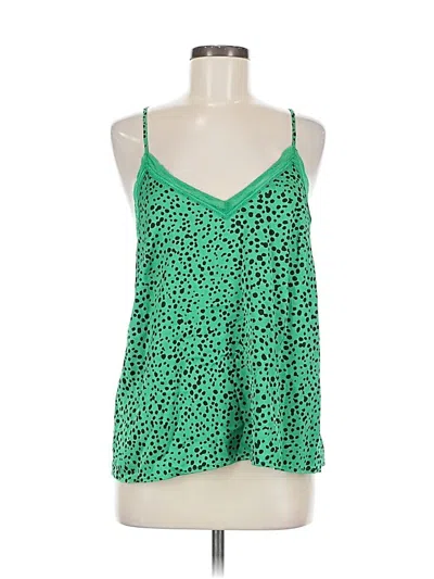 Pre-owned Scoop Sleeveless Blouse In Green