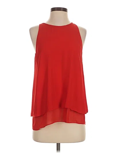 Pre-owned Scoop Sleeveless Blouse In Red