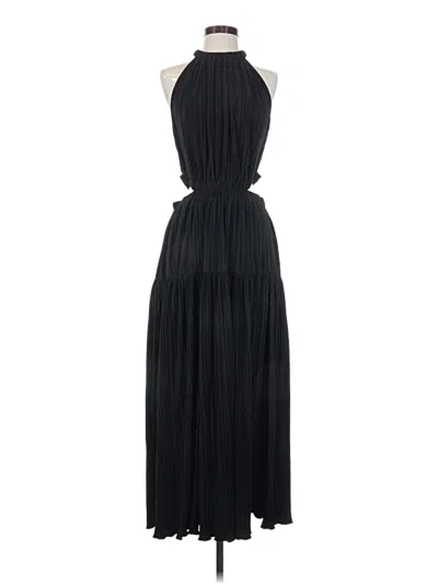 Pre-owned Scoop Sleeveless Top Black Halter Neckline Tops