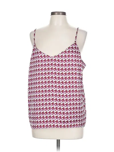 Pre-owned Scoop Sleeveless Top Pink Sweetheart Neckline Tops