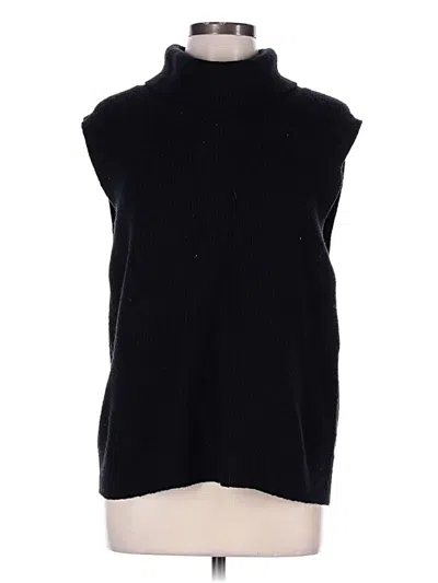 Pre-owned Scoop Sweater Vest In Black