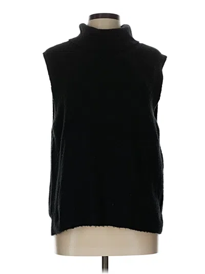 Pre-owned Scoop Sweater Vest In Black