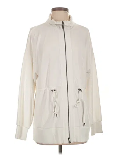 Pre-owned Scoop Track Jacket In Ivory
