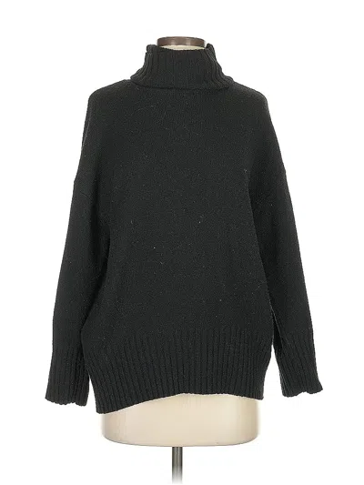 Pre-owned Scoop Turtleneck Sweater In Black