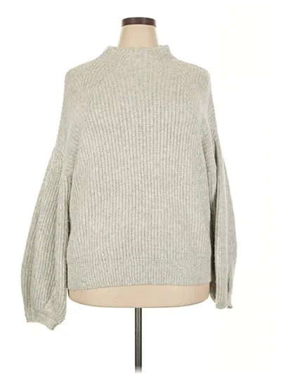 Pre-owned Scoop Turtleneck Sweater In Gray