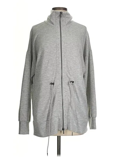 Pre-owned Scoop Zip Up Hoodie In Gray
