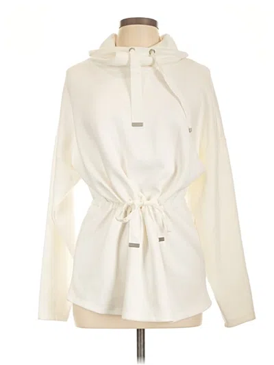 Pre-owned Scoop Zip Up Hoodie In Ivory