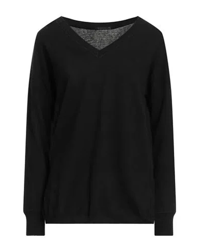 Scooterplus Woman Sweater Black Size 6 Polyamide, Viscose, Wool, Cashmere