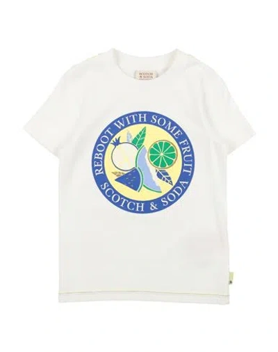 Scotch & Shrunk Babies'  Toddler Boy T-shirt White Size 6 Organic Cotton