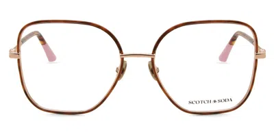 Scotch & Soda 1019 Women's Glasses, Tortoiseshell, Size 54 In Brown