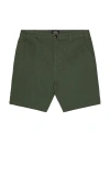 Scotch & Soda Stuart Washed Shorts In Green