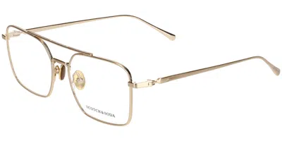 Scotch & Soda 2010 Men's Glasses, Gold, Size 52