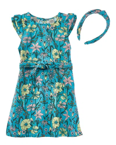 Scotch & Soda Kids'  2pc Dress & Headband Set In Multi