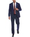 Scotch & Soda 2pc Suit With Flat Front Pant In Blue