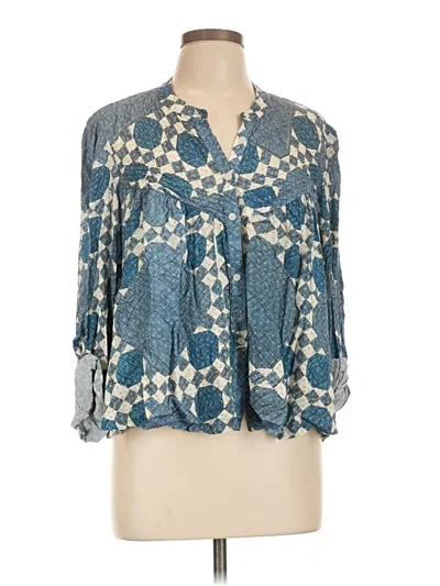 Pre-owned Scotch & Soda 3/4 Sleeve Blouse In Blue