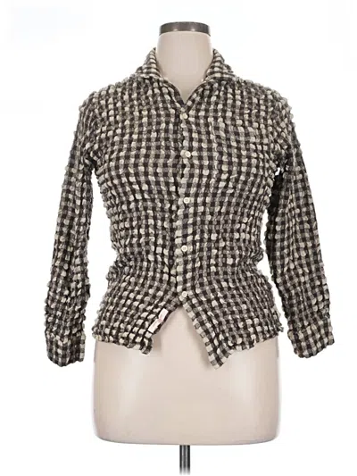 Pre-owned Scotch & Soda 3/4 Sleeve Button Down Shirt In Gray