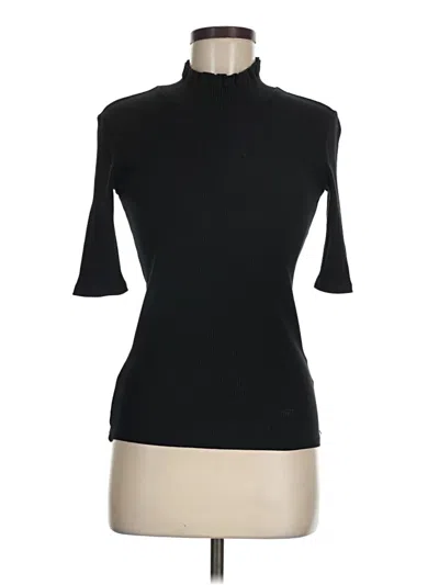 Pre-owned Scotch & Soda 3/4 Sleeve Top Black Turtleneck Tops