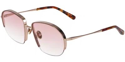 Scotch & Soda 5015 404 Women's Sunglasses Gold Size 57 In Pink