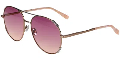 Scotch & Soda 5017 404 Women's Sunglasses Gold Size 57 In Blue