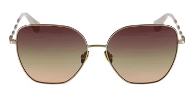 Scotch & Soda 5023 403 Women's Sunglasses Gold Size 58 In Brown